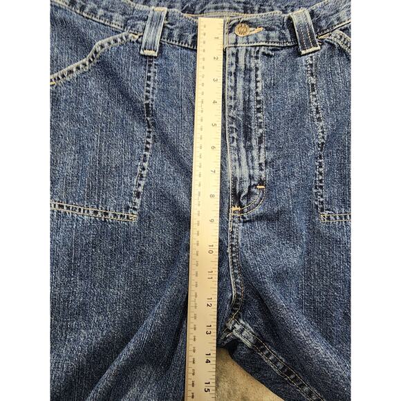 Vintage Riders Jeans Womens 16 Blue High Rise Crop Capri Stretch Pedal Pusher - Picture 7 of 10